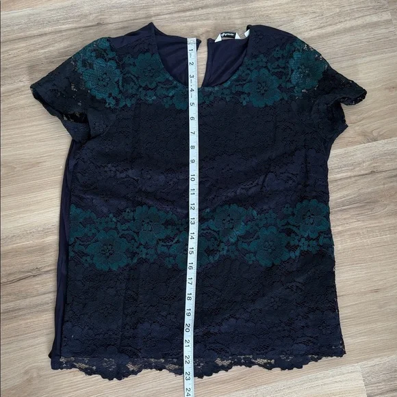 Reitmans Midnight Blue Lace Top - Picture 7 of 7